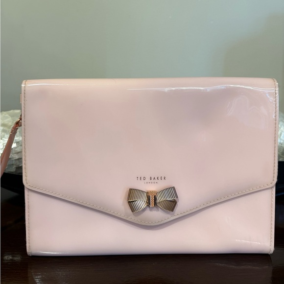 Ted Baker London Handbags - Ted Baker Pink Clutch Bag with bow